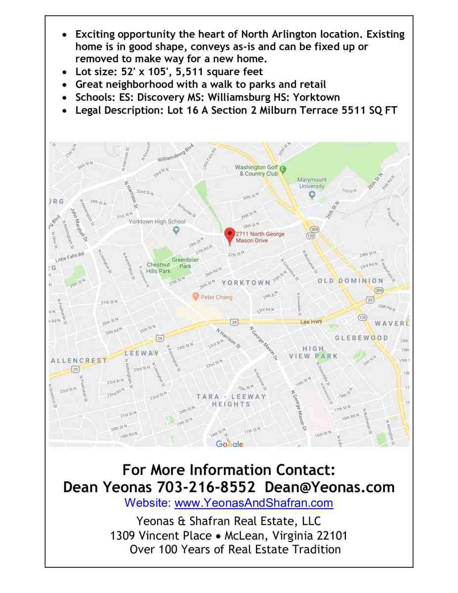 2711 N George Mason Drive Arlington VA 22207