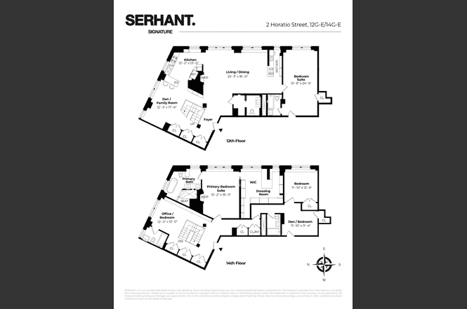 2 Horatio Street 12g/14g New York City NY 10014