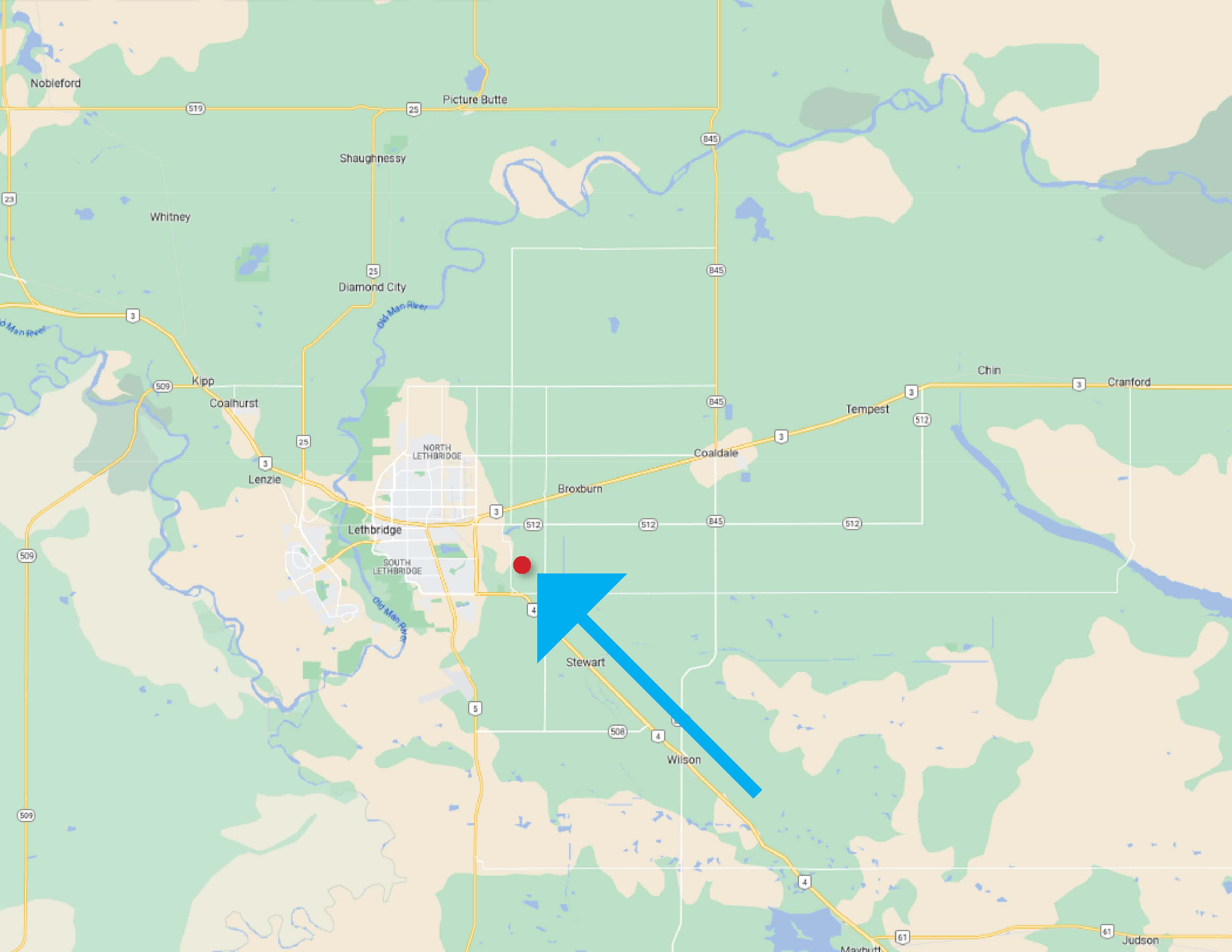 N 1/2 Of NW 26-8-21 W4 County Of Lethbridge AB