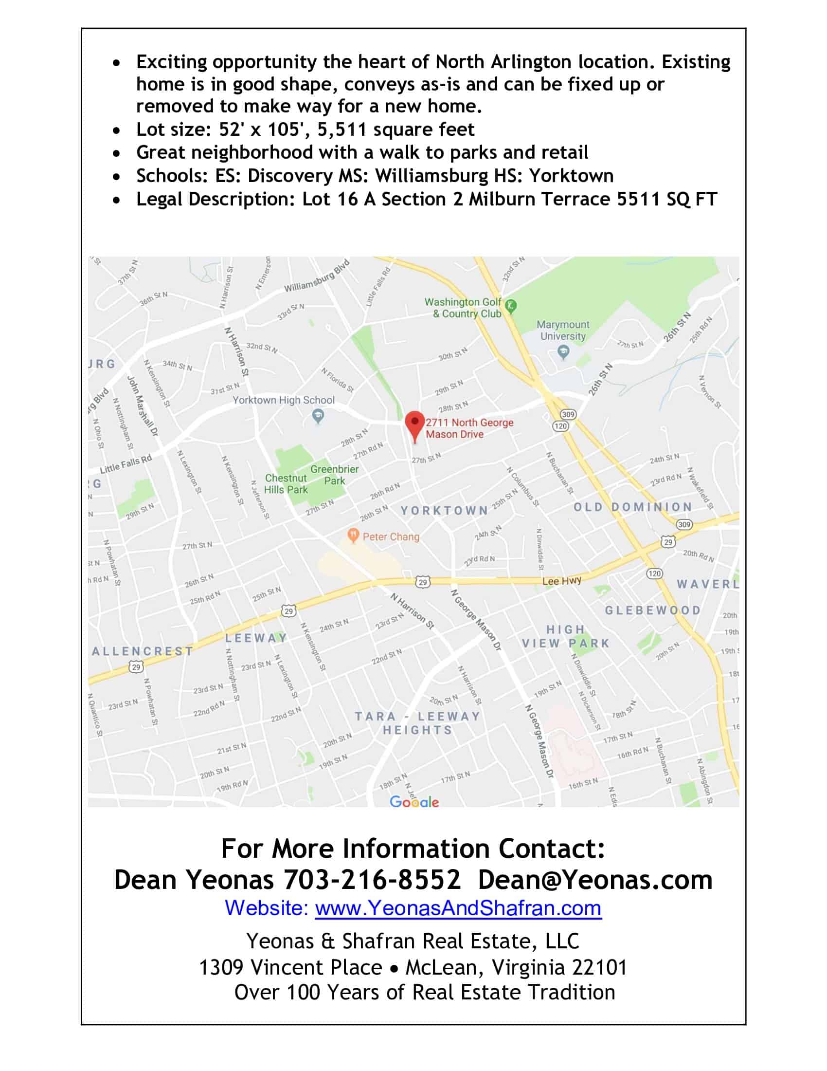 2711 N George Mason Drive Arlington VA 22207